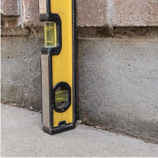 Water pooling near a home foundation